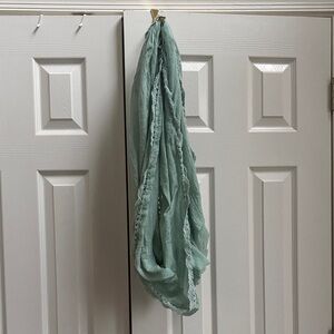 Do Everything in Love Soft Teal scarf